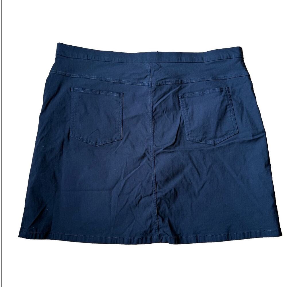 Hearts of Palm Black Tech Skirt Skort Sz 20W Golf Tennis Pickleball Stretch Chic - Picture 8 of 10